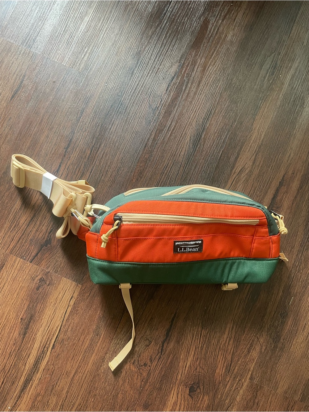 LL Bean Continental WaistPack Colorblock Hiking Outdoors ShoulderStrap Pouch NWT